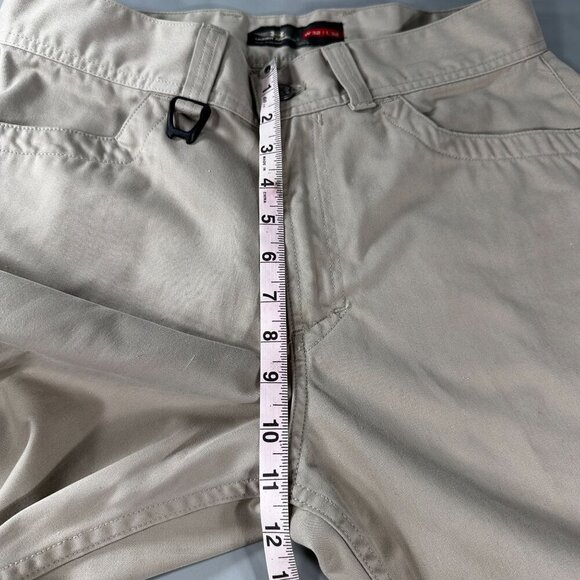 Under Armour Chino Khaki Pants Mens Drawstring Ankle Cargo Pocket Trousers - Picture 5 of 16